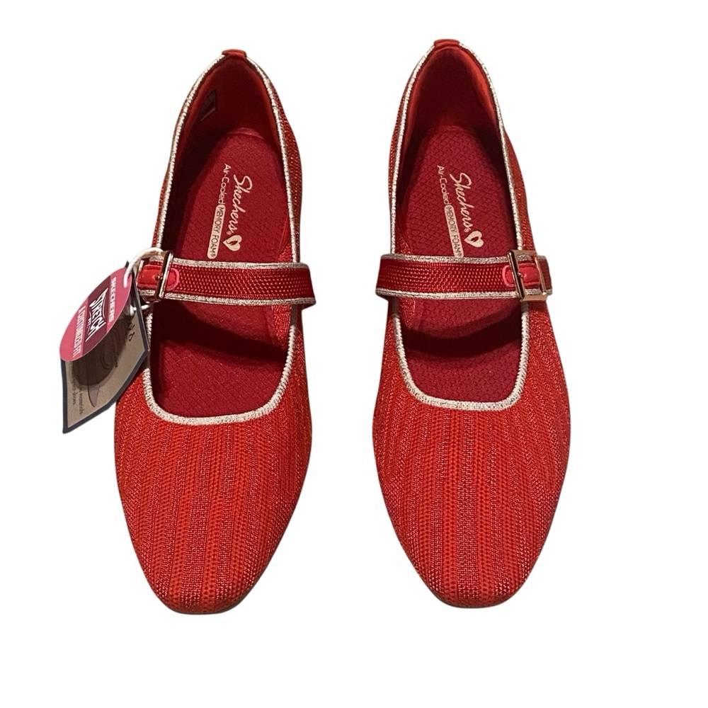 Sketchers Cleo Recycled Vegan Womens 9 Washable Knit Mary Jane Glamorous - Picture 2 of 16
